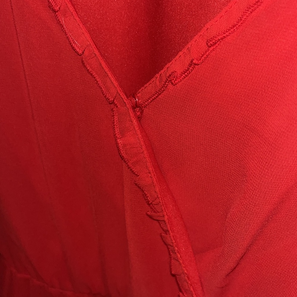 Red Wrap dress size XS - Picture 6 of 6